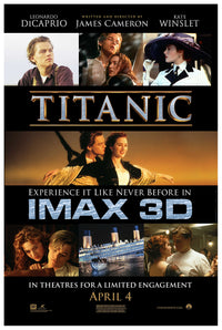 Titanic 1997 - IMAX - Classic Movie Poster