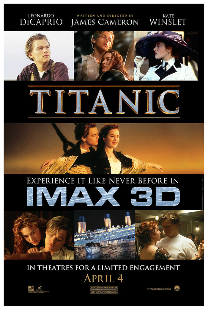 Titanic 1997 - IMAX - Classic Movie Poster