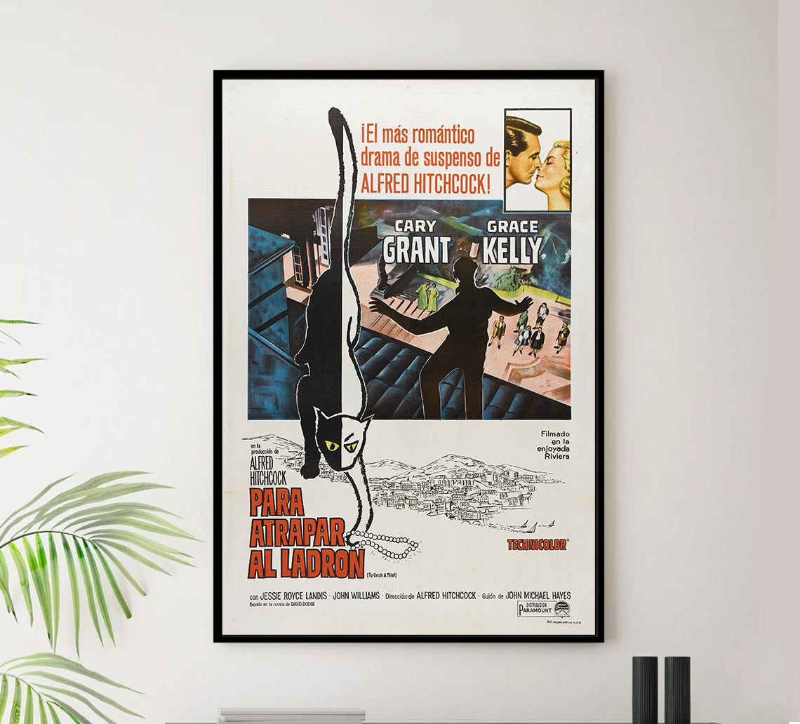 To Catch a Thief 1955 - Cary Grant - Argentina - Classic Movie Poster