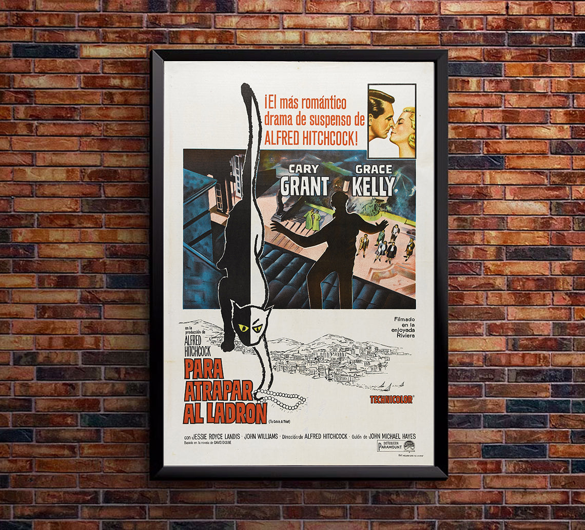 To Catch a Thief 1955 - Cary Grant - Argentina - Classic Movie Poster