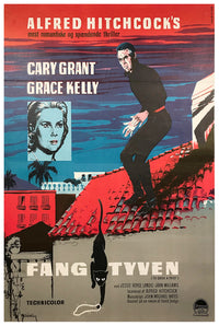 To Catch a Thief 1955 - Cary Grant - Denmark - Classic Movie Poster
