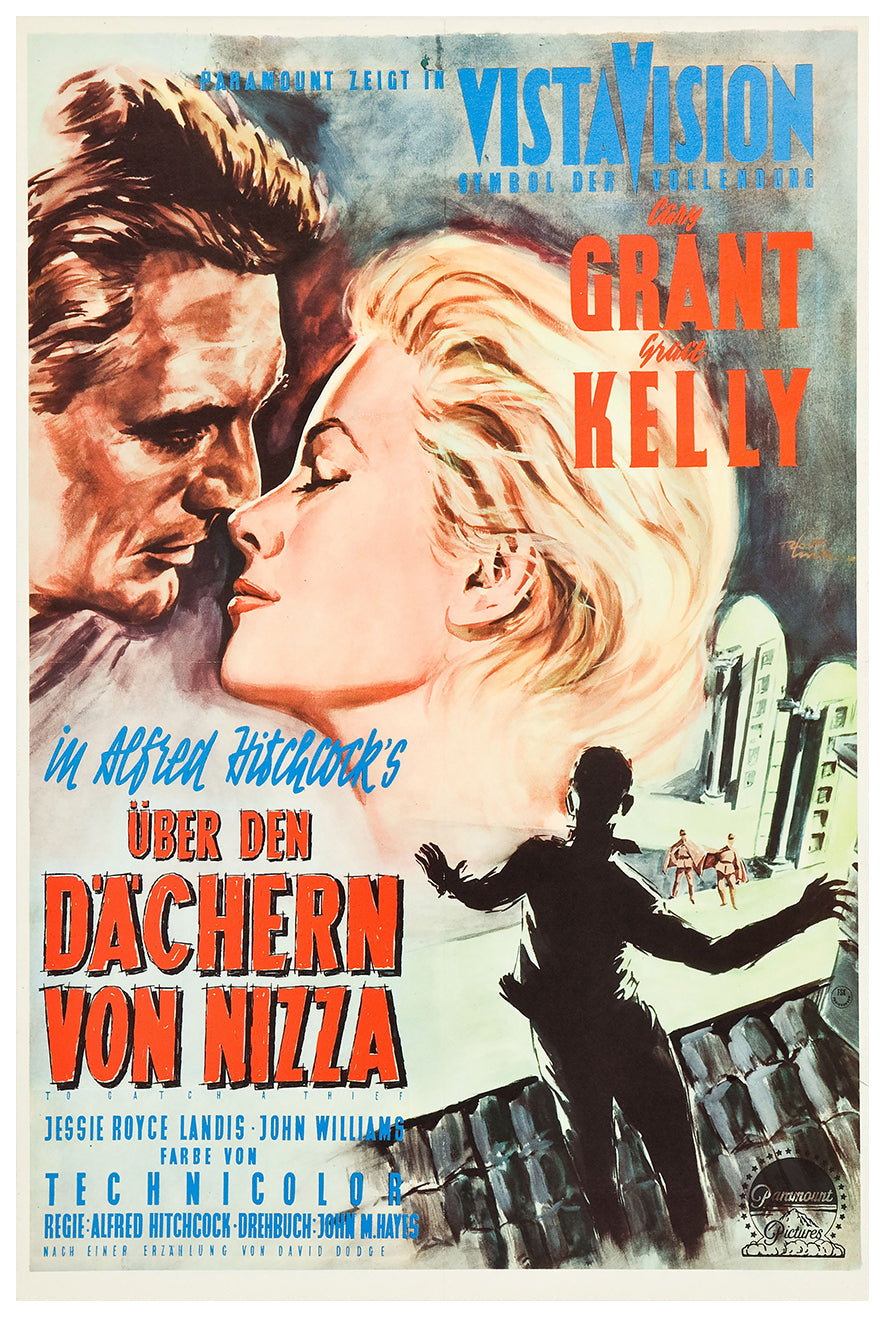 To Catch a Thief 1955 - Cary Grant - Germany - Classic Movie Poster