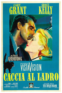 To Catch a Thief 1955 - Hitchcock - Italy - Classic Movie Poster