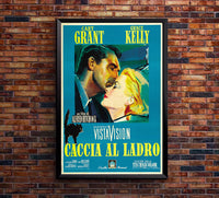 To Catch a Thief 1955 - Hitchcock - Italy - Classic Movie Poster
