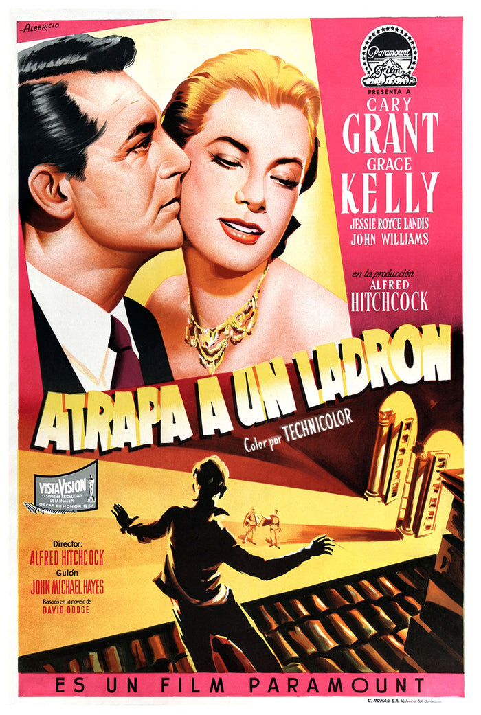 To Catch a Thief 1955 - Hitchcock - Spain (2) - Classic Movie Poster