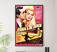 To Catch a Thief 1955 - Hitchcock - Spain (2) - Classic Movie Poster