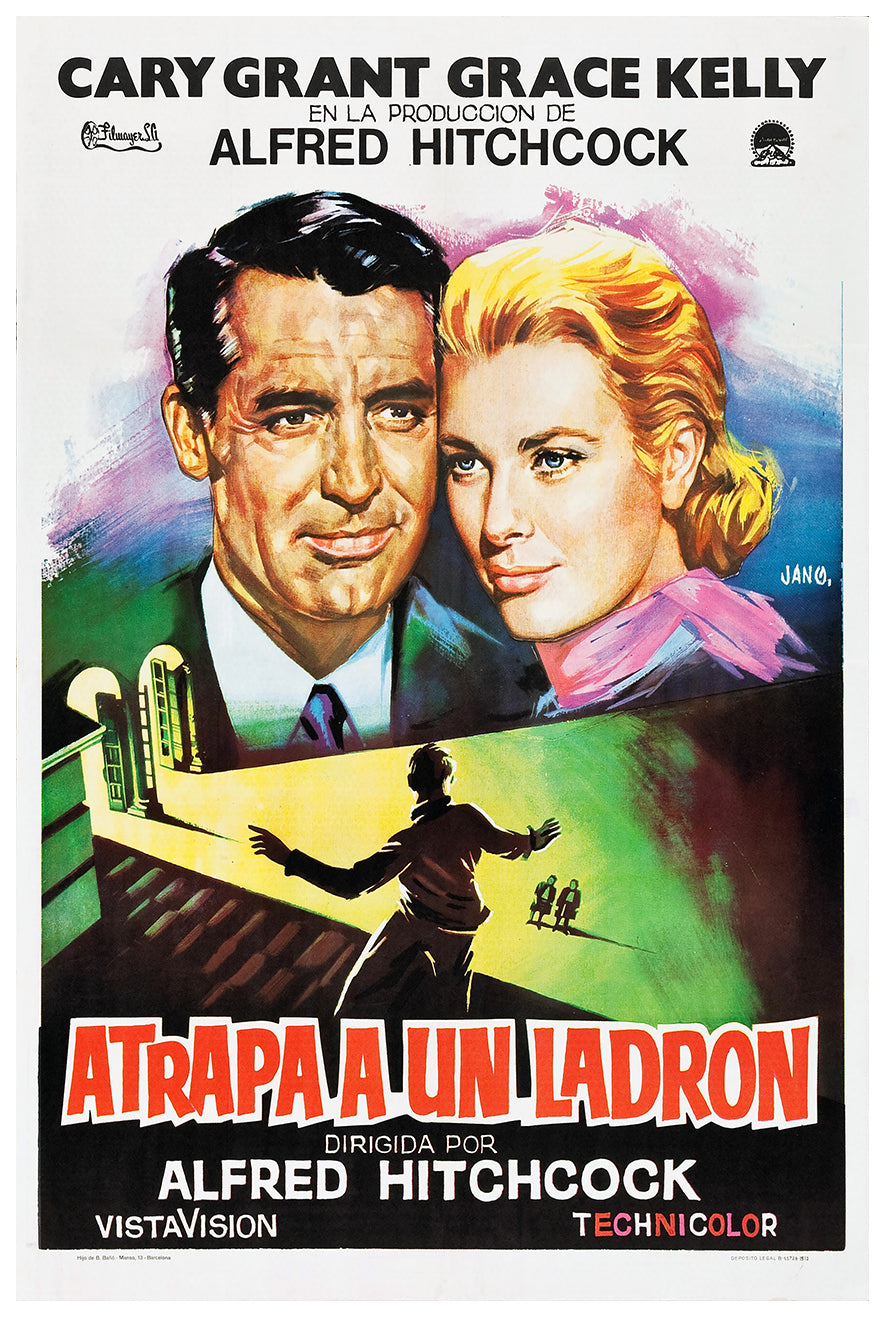 To Catch a Thief 1955 - Hitchcock - Japan - Classic Movie Poster