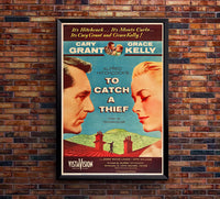 To Catch a Thief 1955 - Hitchcock - US (2) - Classic Movie Poster