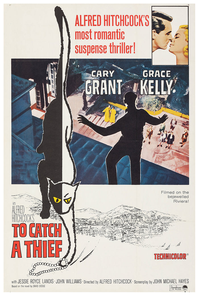 To Catch a Thief 1955 - Hitchcock - US (3) - Classic Movie Poster