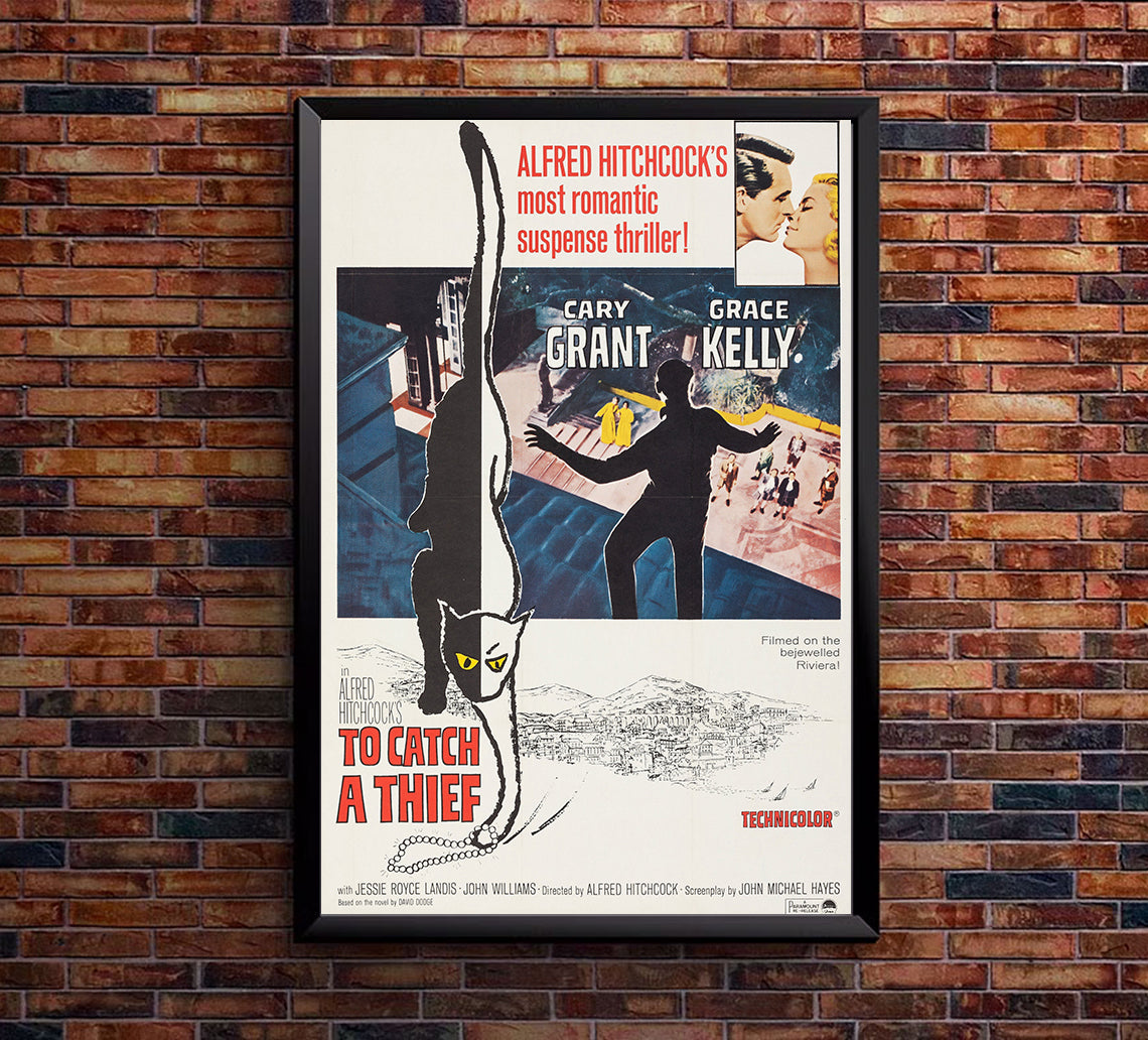 To Catch a Thief 1955 - Hitchcock - US (3) - Classic Movie Poster