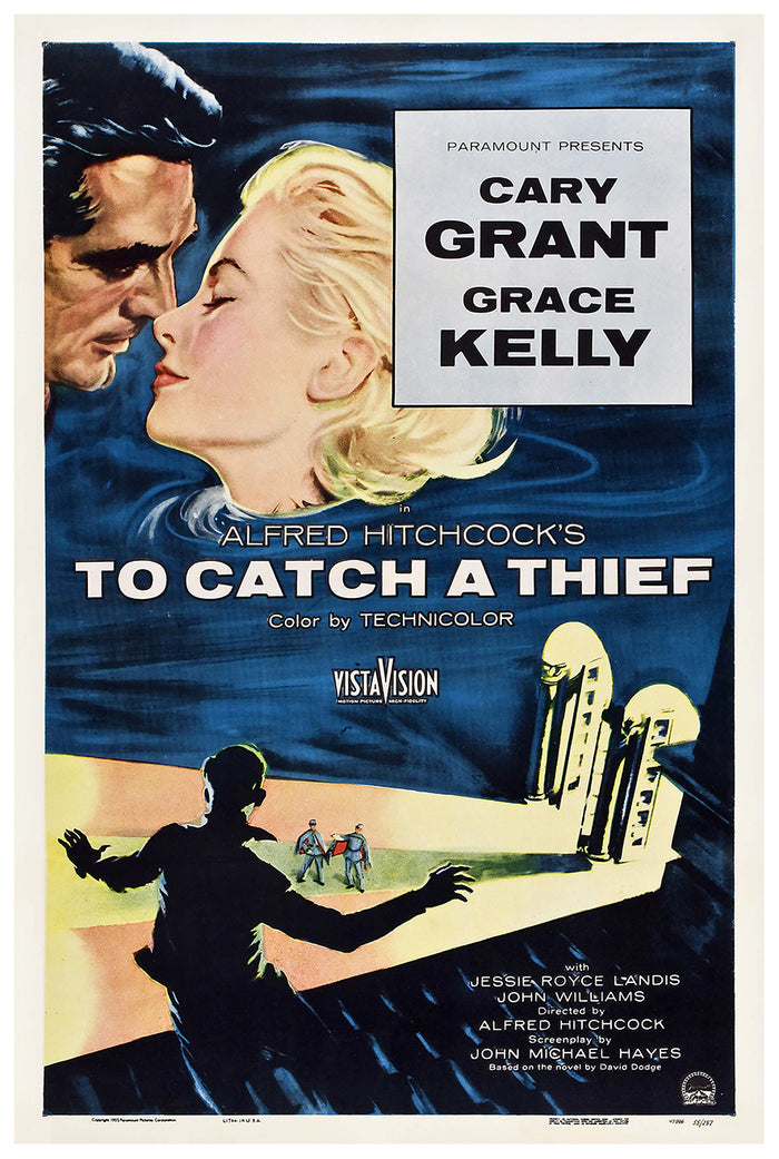 To Catch a Thief 1955 - Hitchcock - US - Classic Movie Poster