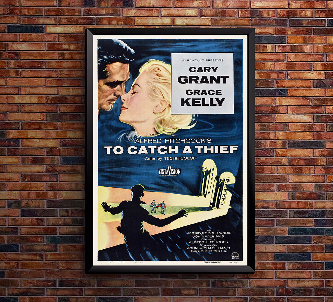 To Catch a Thief 1955 - Hitchcock - US - Classic Movie Poster