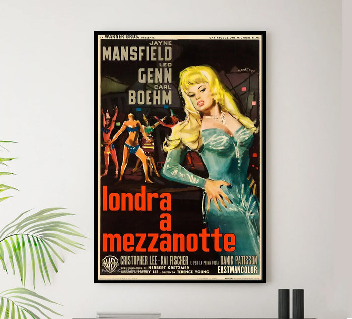 Too Hot to Handle 1960 - Jayne Mansfield - Italy (2) - Classic Movie Poster