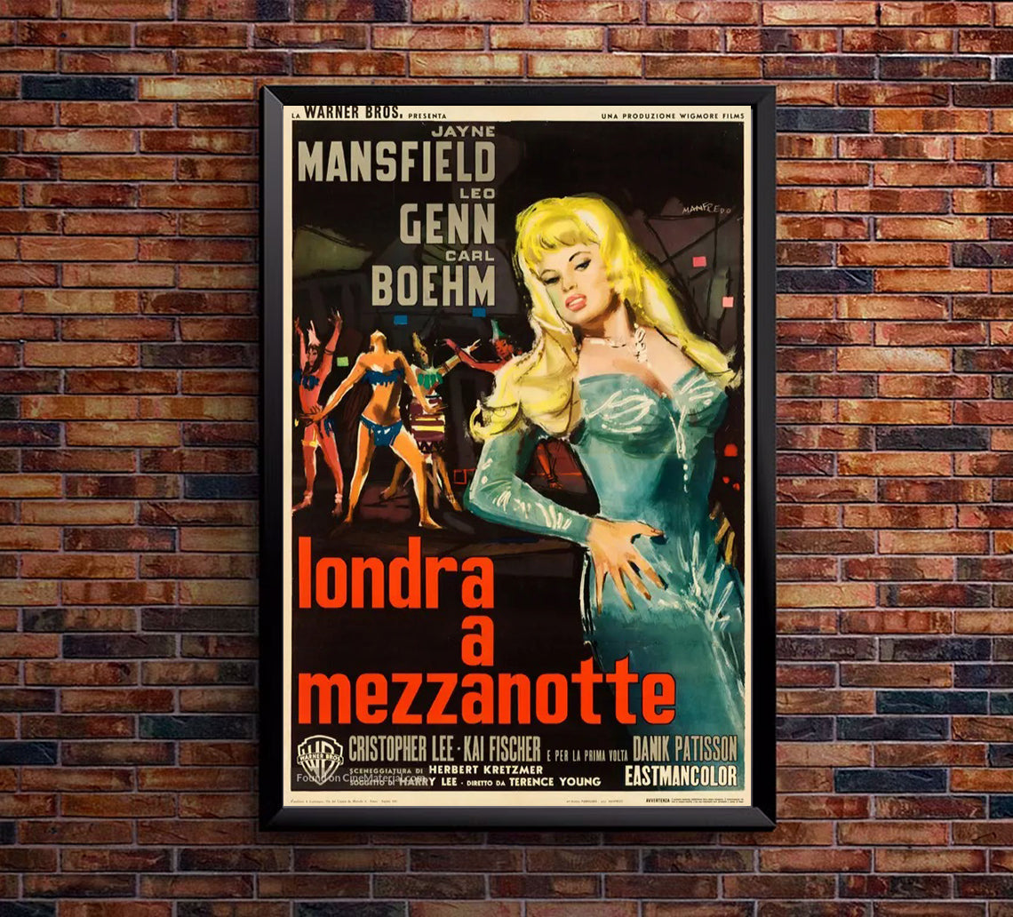 Too Hot to Handle 1960 - Jayne Mansfield - Italy (2) - Classic Movie Poster