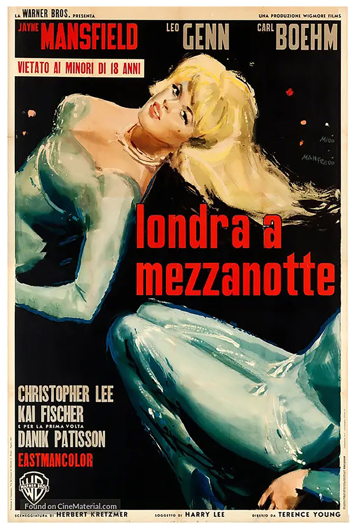 Too Hot to Handle 1960 - Jayne Mansfield - Italy - Classic Movie Poster