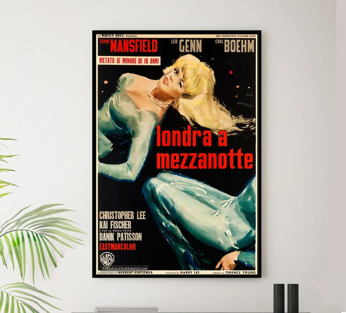 Too Hot to Handle 1960 - Jayne Mansfield - Italy - Classic Movie Poster