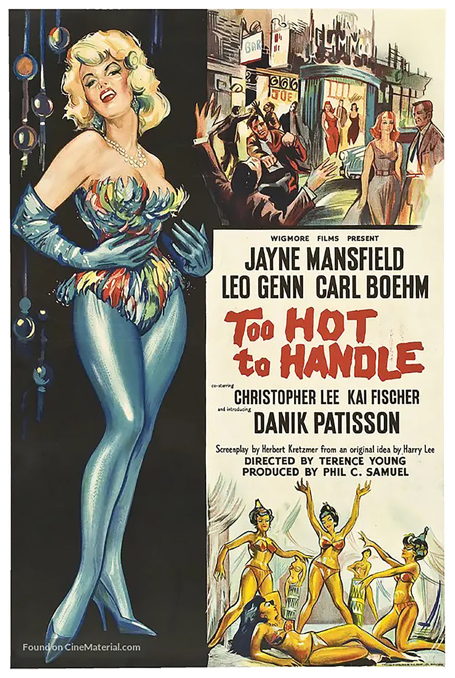Too Hot to Handle 1960 - Jayne Mansfield - UK - Classic Movie Poster