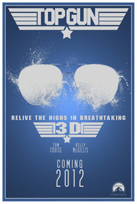 Top Gun 1986 - 3D - Classic Movie Poster