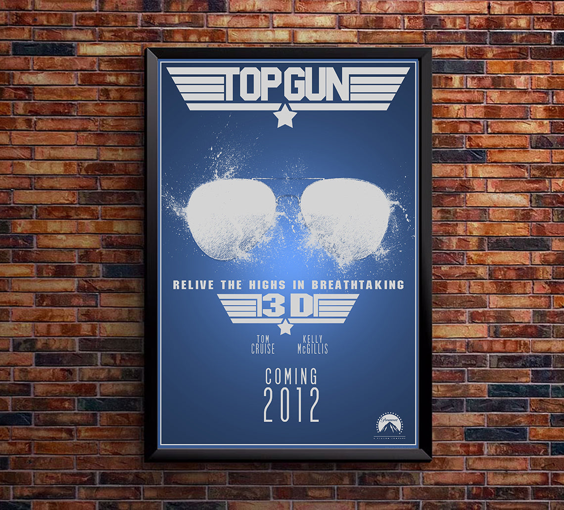 Top Gun 1986 - 3D - Classic Movie Poster