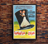 Top Hat 1935 - Fred Astaire - Aegentina (3) - Classic Movie Poster