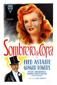 Top Hat 1935 - Fred Astaire - Aegentina - Classic Movie Poster