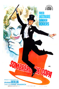 Top Hat 1935 - Fred Astaire - Spain - Classic Movie Poster