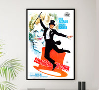 Top Hat 1935 - Fred Astaire - Spain - Classic Movie Poster