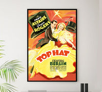 Top Hat 1935 - Fred Astaire - US (2) - Classic Movie Poster