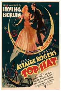 Top Hat 1935 - Fred Astaire - US (3) - Classic Movie Poster
