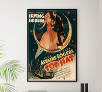 Top Hat 1935 - Fred Astaire - US (3) - Classic Movie Poster