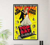 Top Hat 1935 - Fred Astaire - US - Classic Movie Poster