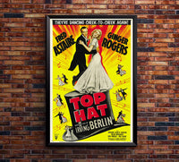 Top Hat 1935 - Fred Astaire - US - Classic Movie Poster