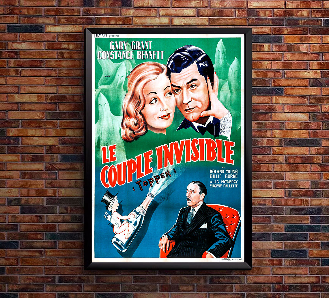 Topper 1937 - Cary Grant - France(2) - Classic Movie Poster