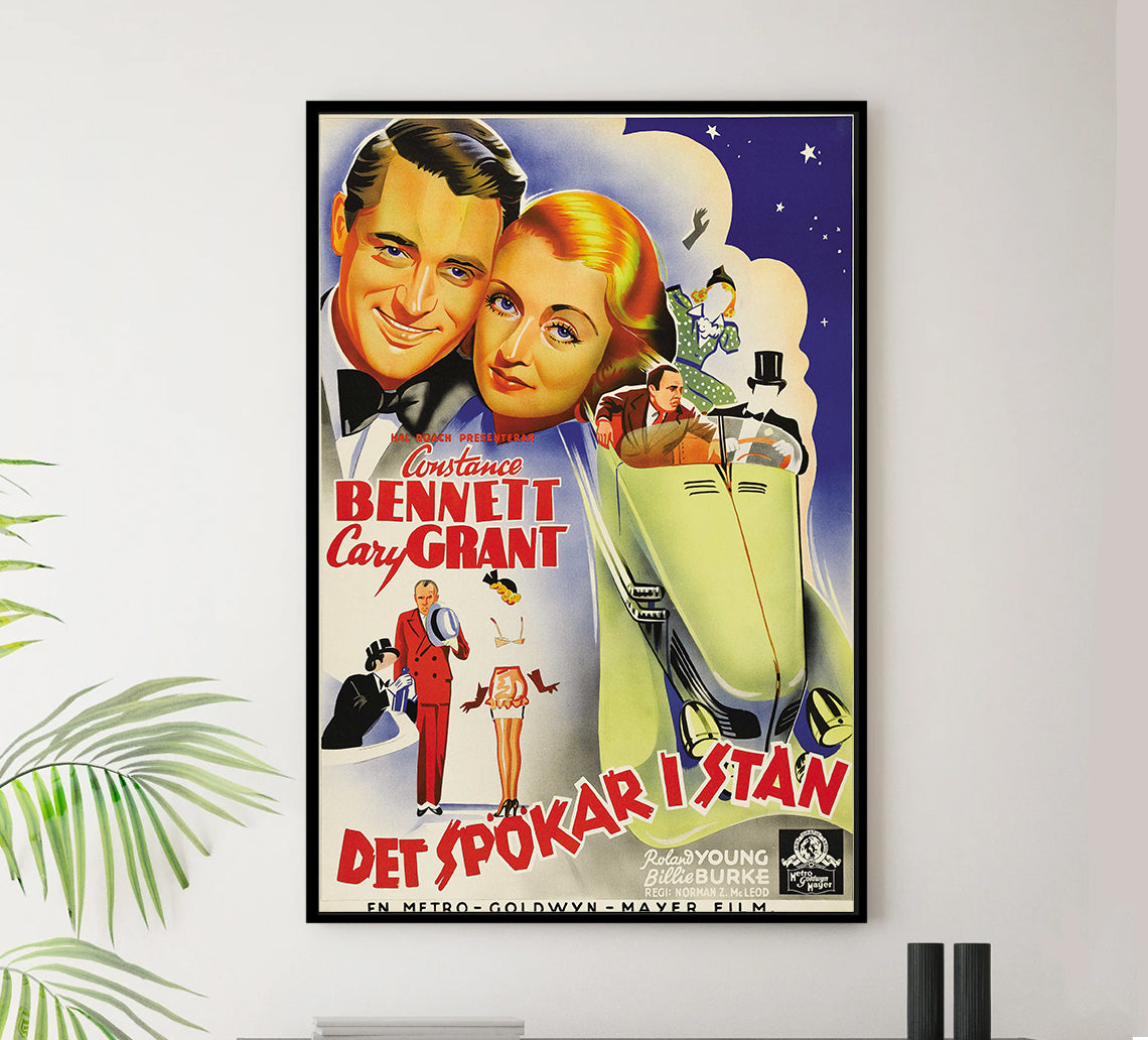 Topper 1937 - Cary Grant - Sweden - Classic Movie Poster