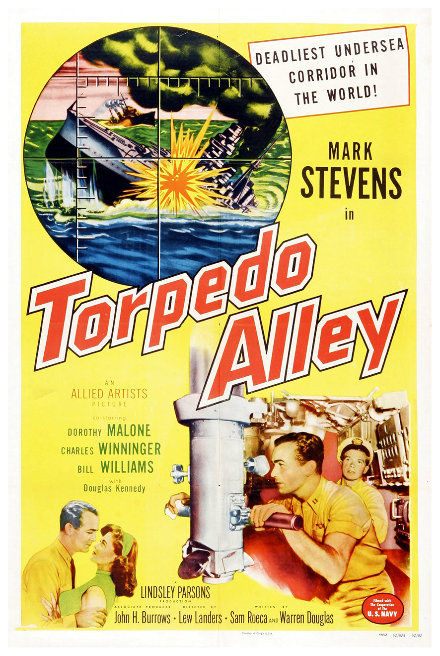 Torpedo Alley 1953 - Charles Bronson - US - Classic Movie Poster