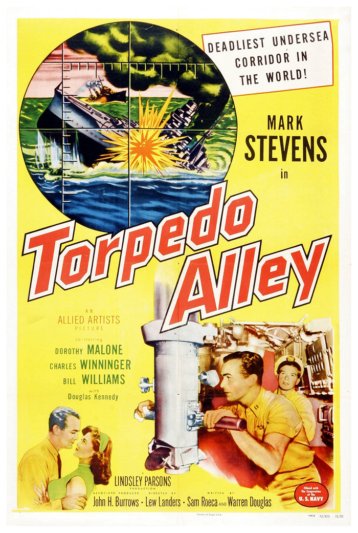 Torpedo Alley 1953 - Charles Bronson - US - Classic Movie Poster