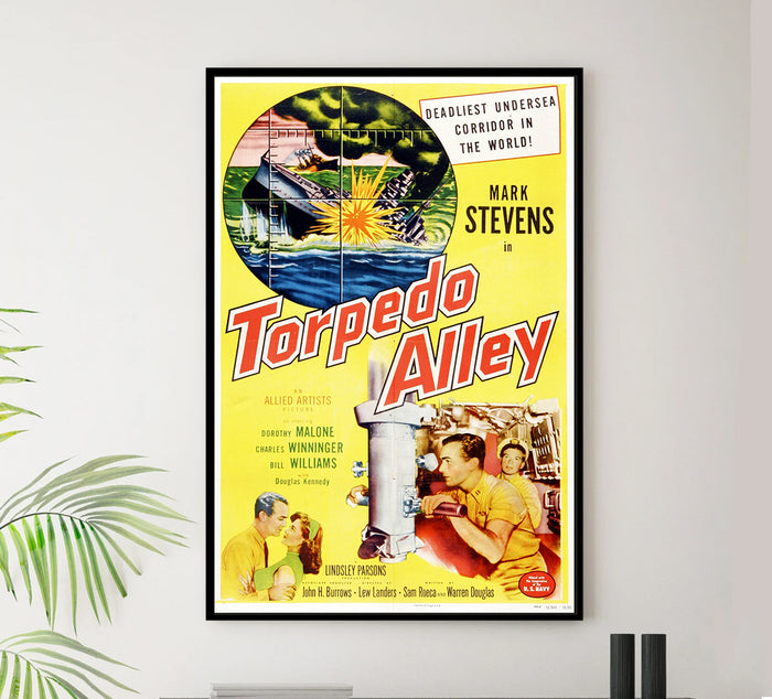 Torpedo Alley 1953 - Charles Bronson - US - Classic Movie Poster