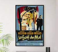 Touch of Evil 1958 - French - Charlton Heston - Vintage Classic Movie Poster