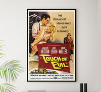 Touch of Evil 1958 - Charlton Heston - Vintage Classic Movie Poster