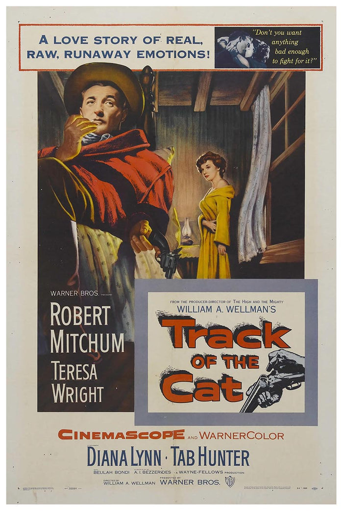 Track of the Cat 1954 - Robert Mitchum - Vintage Classic Movie Poster