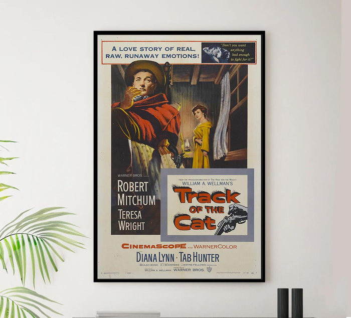 Track of the Cat 1954 - Robert Mitchum - Vintage Classic Movie Poster