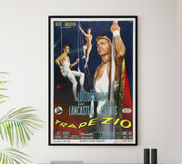 Trapeze 1956 - Burt Lancaster - Italy - Classic Movie Poster