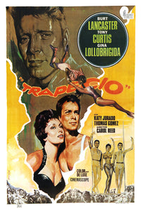 Trapeze 1956 - Burt Lancaster - Spain - Classic Movie Poster