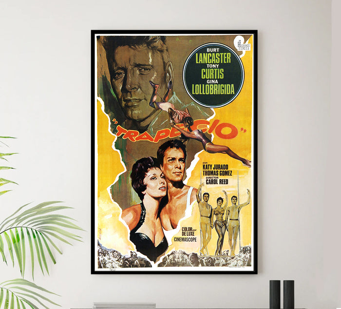 Trapeze 1956 - Burt Lancaster - Spain - Classic Movie Poster
