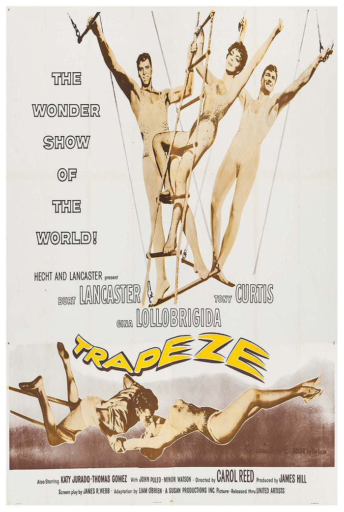 Trapeze 1956 - Burt Lancaster - US - Classic Movie Poster