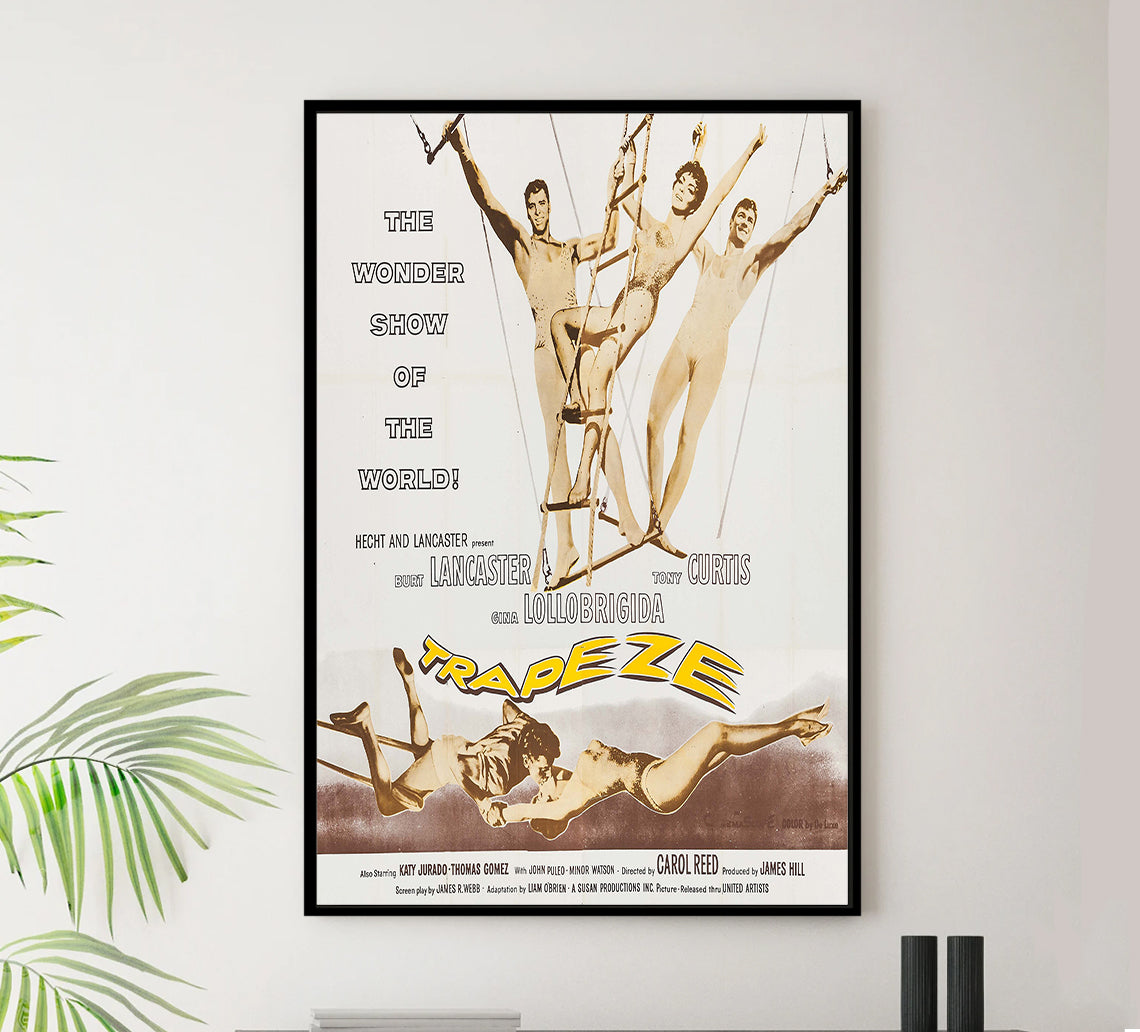 Trapeze 1956 - Burt Lancaster - US - Classic Movie Poster