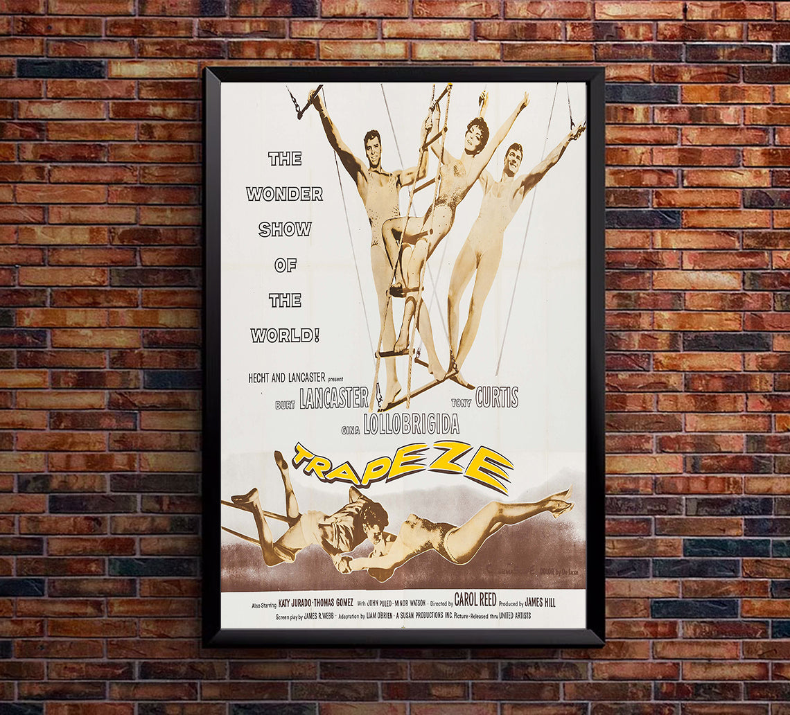 Trapeze 1956 - Burt Lancaster - US - Classic Movie Poster