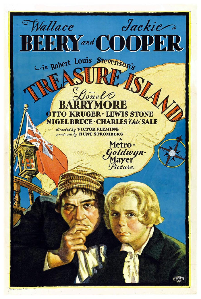 Treasure Island 1934 - Vintage Pirate Classic Movie Poster
