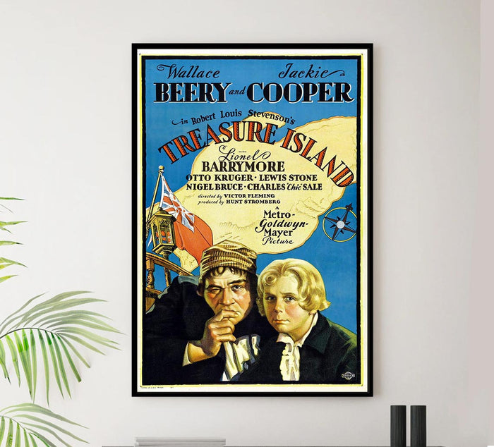 Treasure Island 1934 - Vintage Pirate Classic Movie Poster