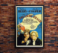 Treasure Island 1934 - Vintage Pirate Classic Movie Poster